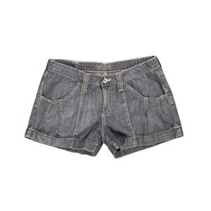 Big Star Womens Denim Shorts Size 28 Medium Wash Cuffed Low Rise BSW1120 USA